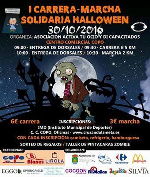 ‘Activa Tu Ocio’ organiza la Carrera y Marcha Solidaria Halloween Zombie, el 30 de octubre