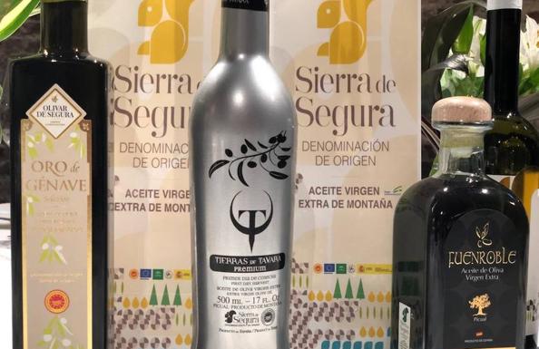 Los tres aceites ganadores de los Premios Ardilla 2019.