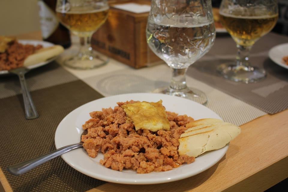 Mondongo malagueño de chorizo. Bodega Jacaranda. Fábrica Vieja, 6. 