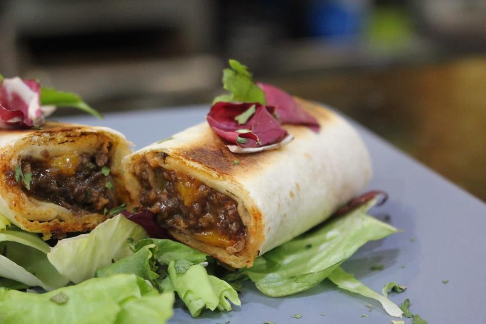 Crujiente de morcilla vegana. Irving 12. W. Irving, 6.