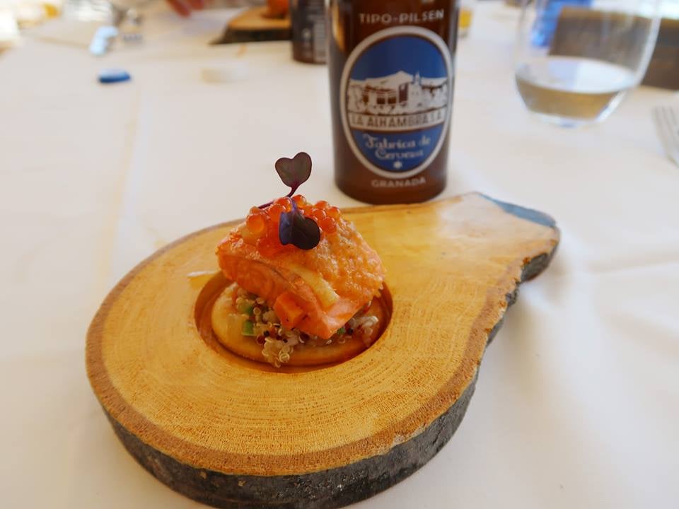 Trucha al estilo Chorrojumo. Restaurante Carmen de San Miguel. Plaza Torres Bermejas, 3.