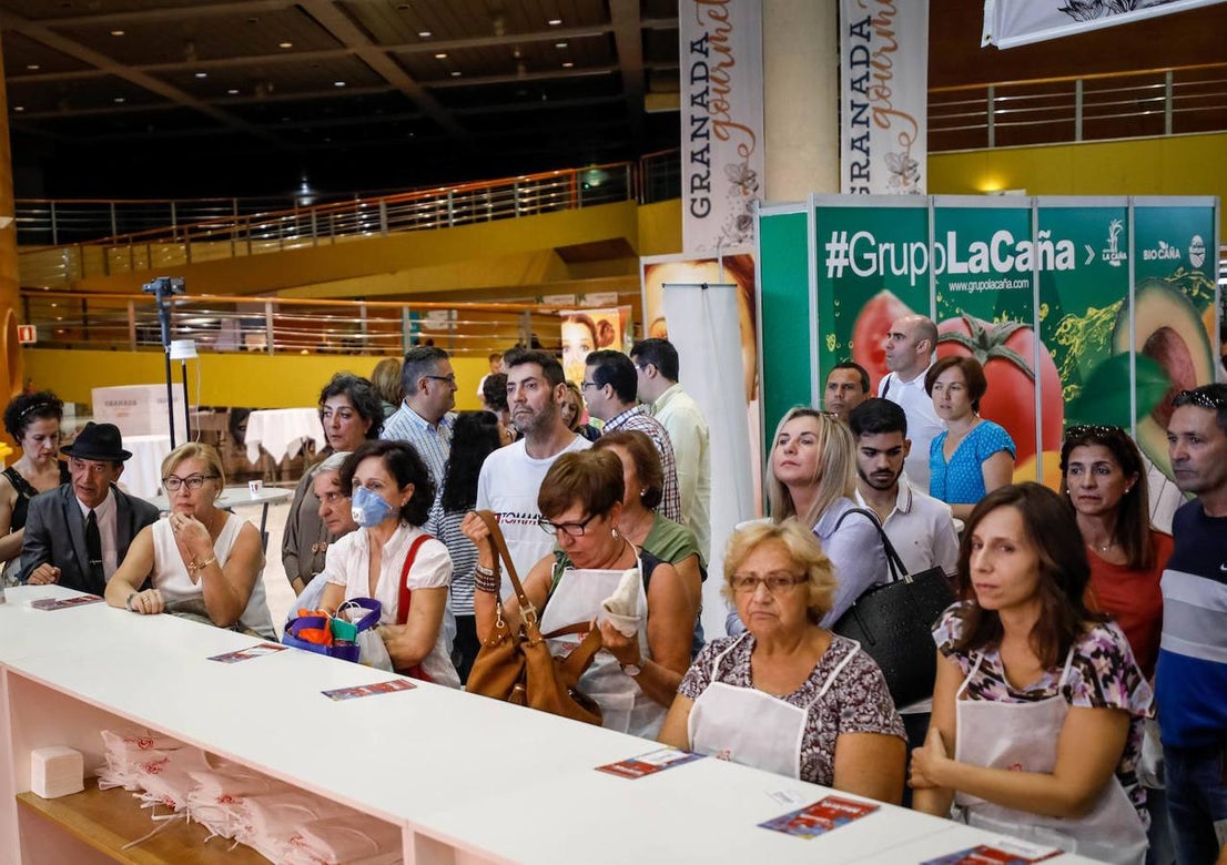 Degustación de los productos de Sabor Granada