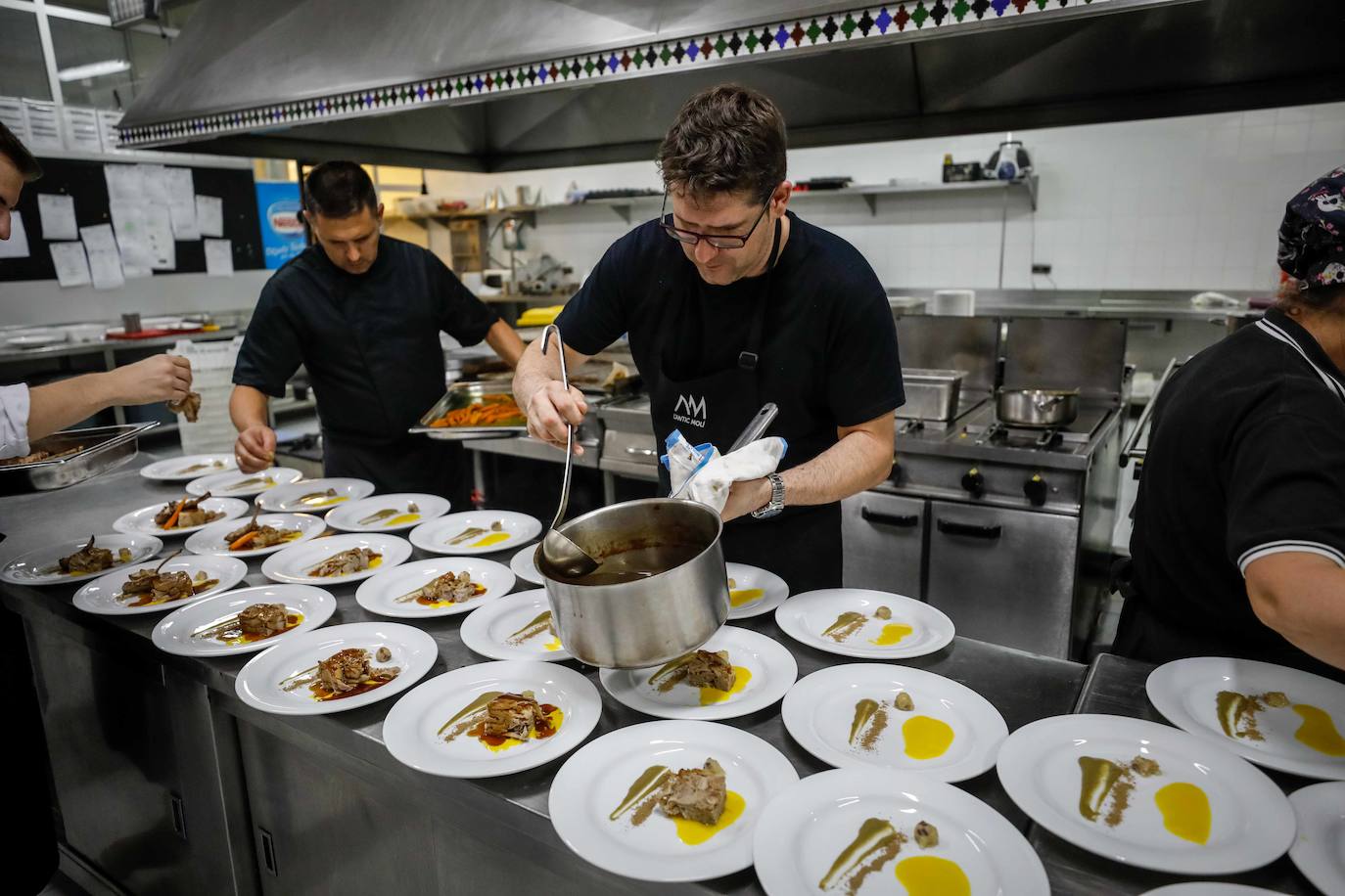 El chef apuesta por los productos del territorio, como muestra de la cocina fluvial