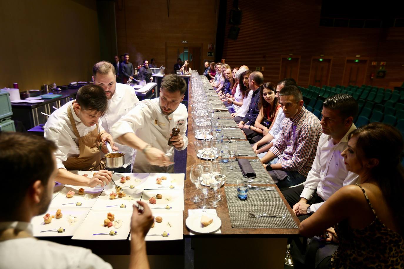 El chef apuesta por los productos del territorio, como muestra de la cocina fluvial