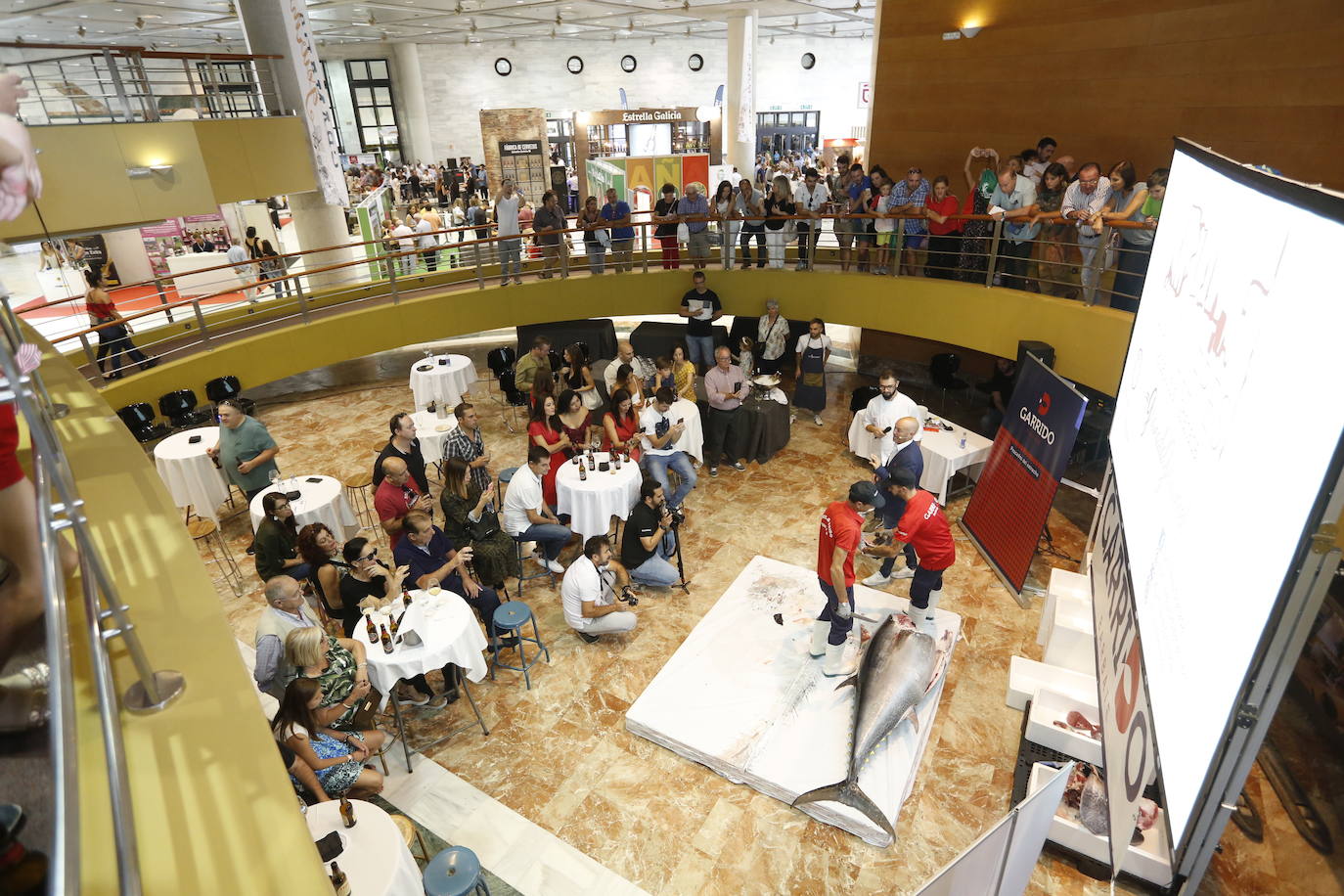 Los asistentes a Granada Gourmet pudieron presenciar un ronqueo en vivo