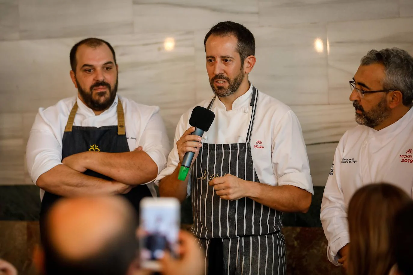 Carme Ruscalleda recibe el premio de Granada Gourmet, un congreso que se ha rendido a su cercanía y sencillez