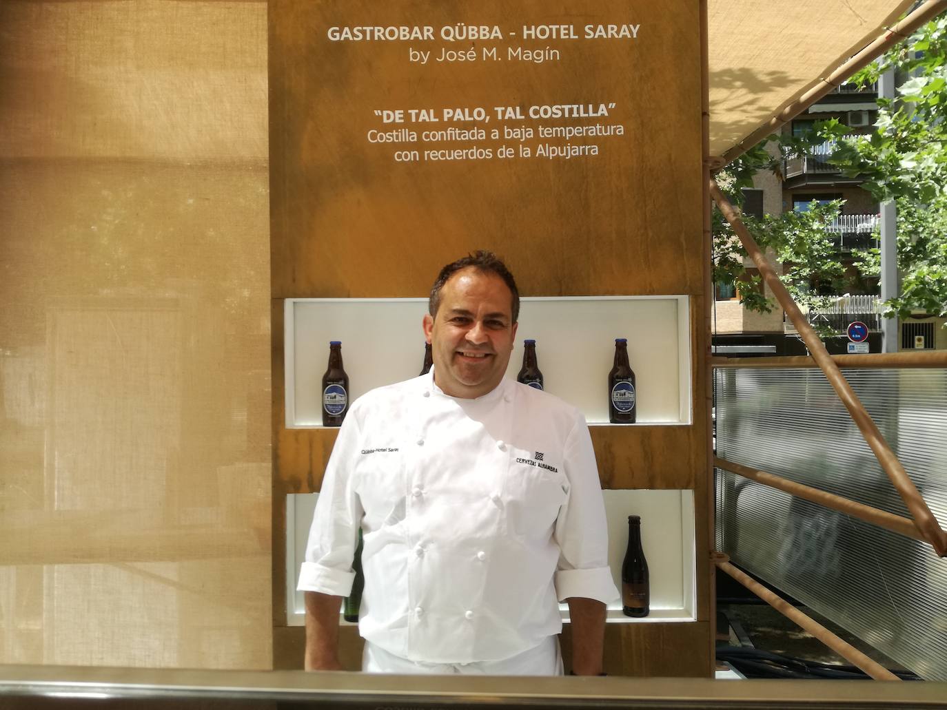 José Miguel Magín en 'Bocados', el certamen gastronómico organizado por Cervezas Alhambra.