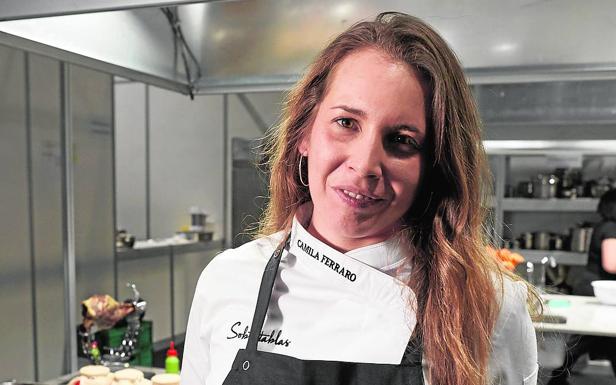 Camila Ferraro, de Sobretablas, chef revelación del año.