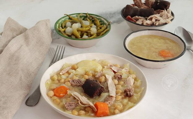 Puchero de coles típico de la gastronomía granadina