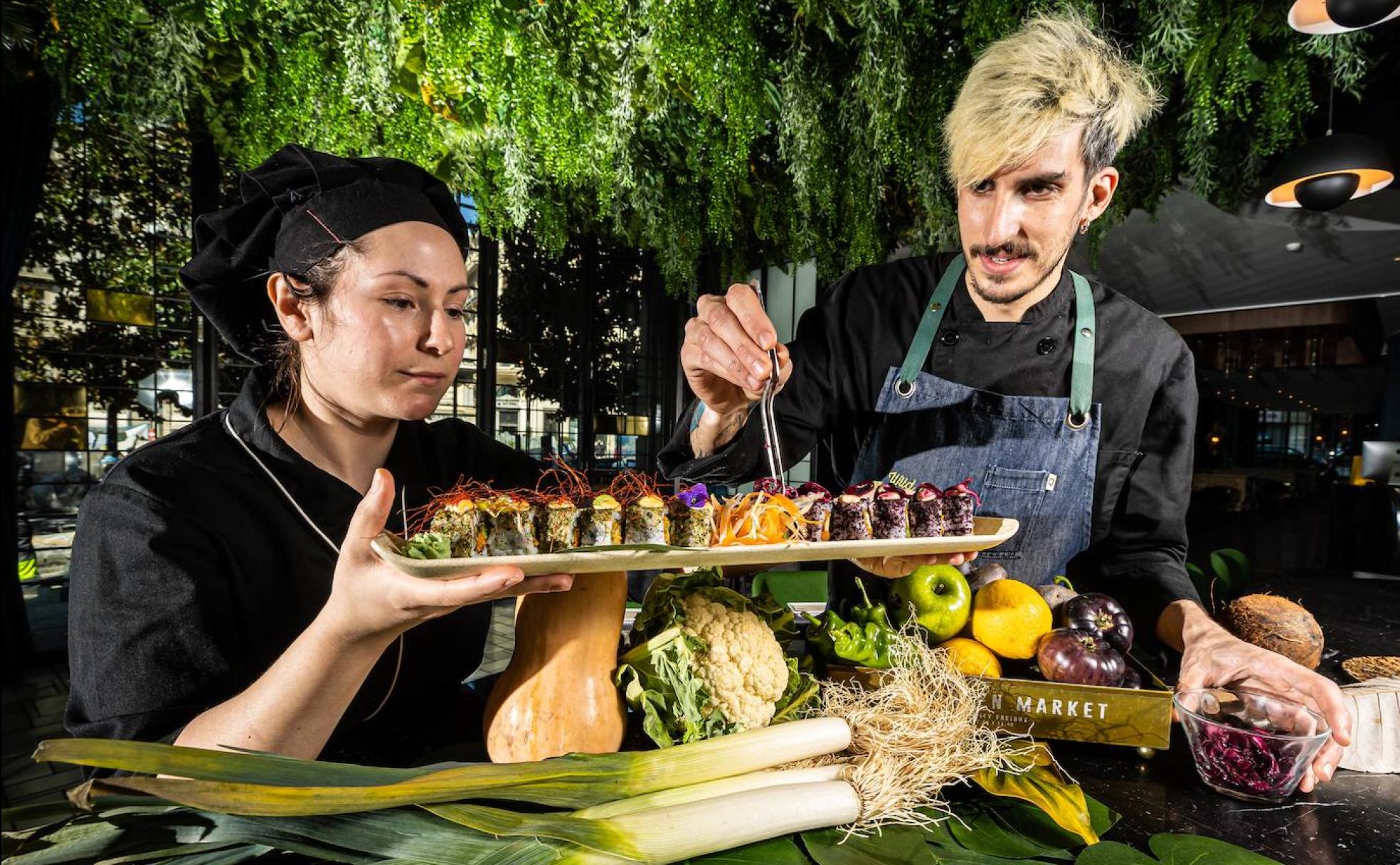Deliciosos bocados de los restaurantes 'verdes' de Granada
