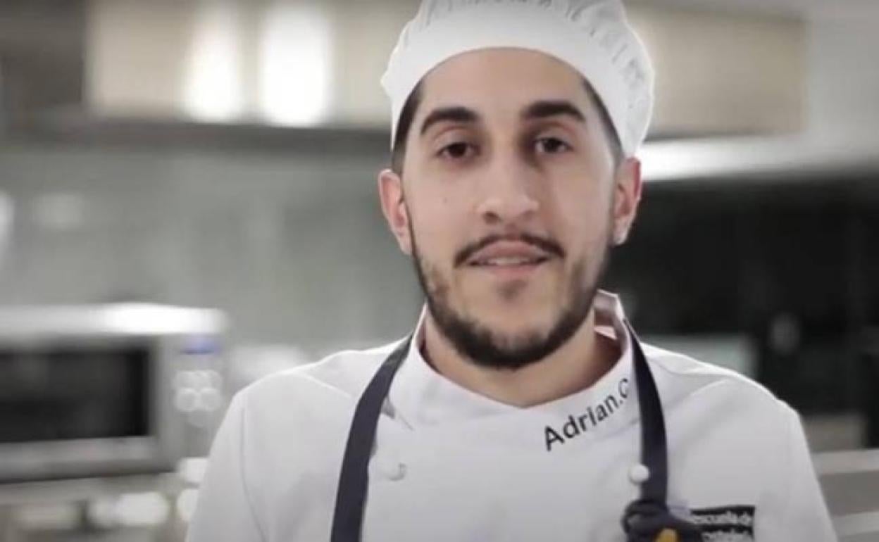 Adrián Calvente, en la final del IX Premio Promesas de la alta cocina de Le Cordon Bleu
