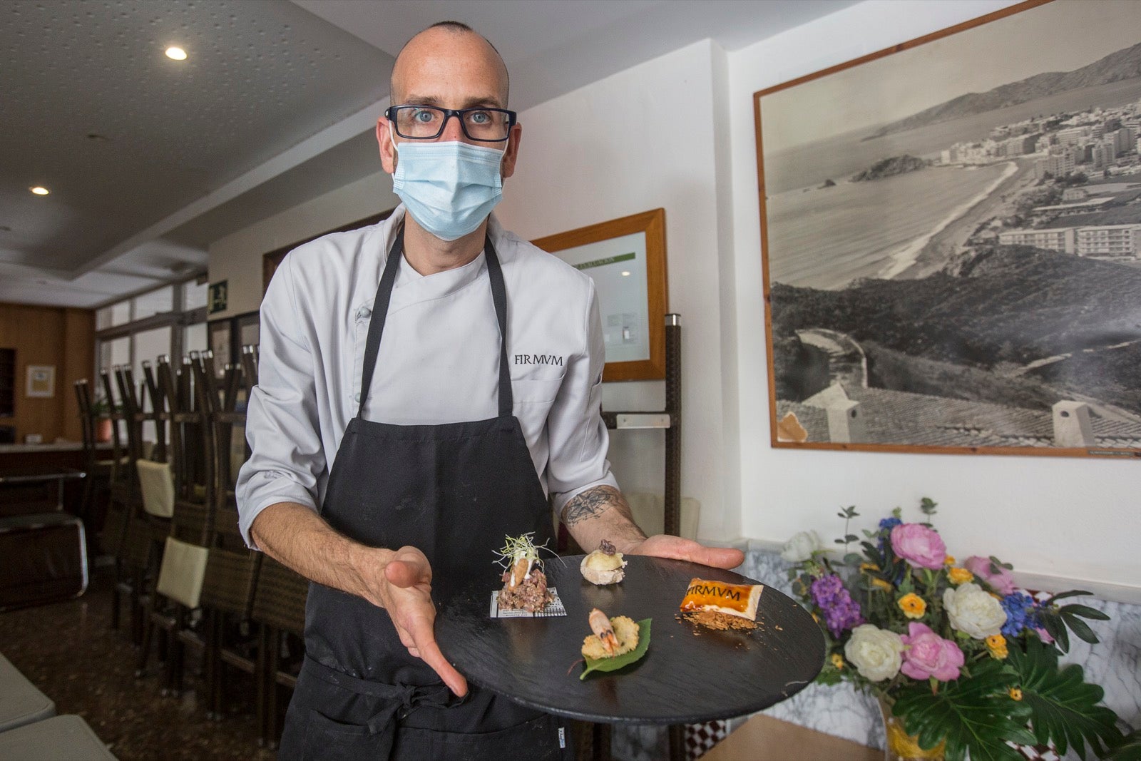 El restaurante Firmvm de Almuñécar, escenario de un menú Estrella Michelin. 