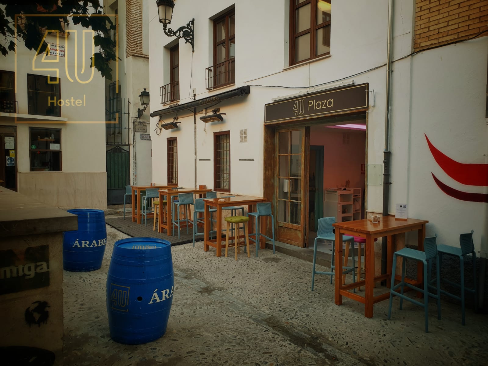 Fachada de 4UHostel. 