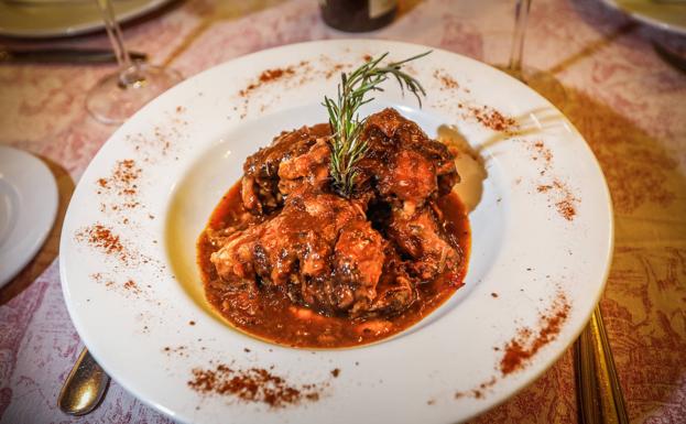 Receta de rabo de toro de El Coso. 