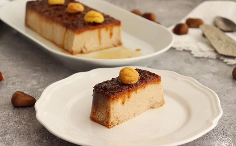 El sabroso flan de castañas de la Alpujarra