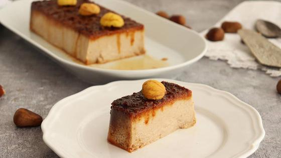 El sabroso flan de castañas de la Alpujarra