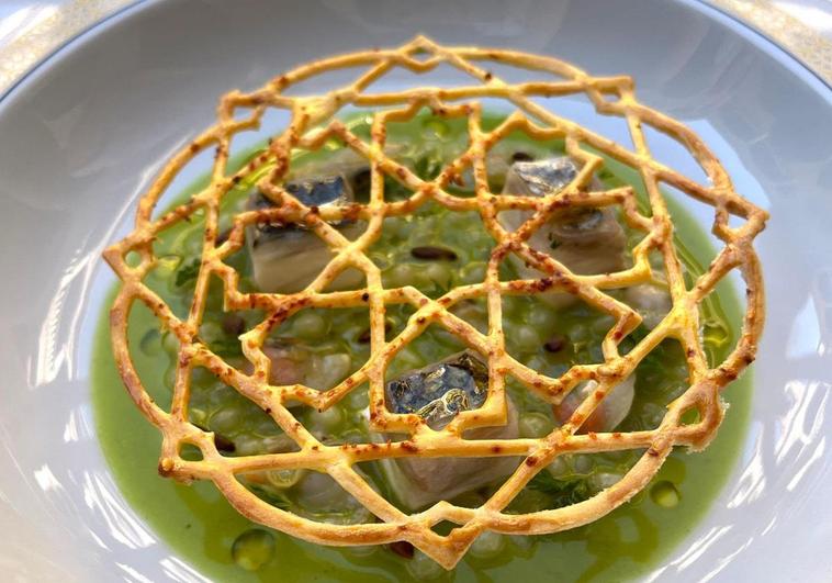 El plato del chef granadino Rafael Arroyo que compite en el Campeonato de Europa de AOVES