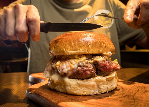 Hamburguesa del Mostaza Green.