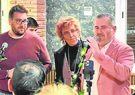 Aitor Pozuelo, durante la inauguración del Steakhouse de Cijuela.