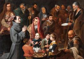 'San Diego de Alcalá dando de comer a los pobres', cuadro de Murillo pintado en 1645.