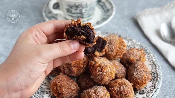 Receta de croquetas de chocolate con azúcar y canela