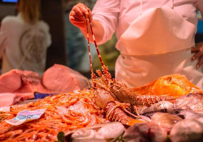 Marisco de las pescaderías del Grupo Serie Oro.