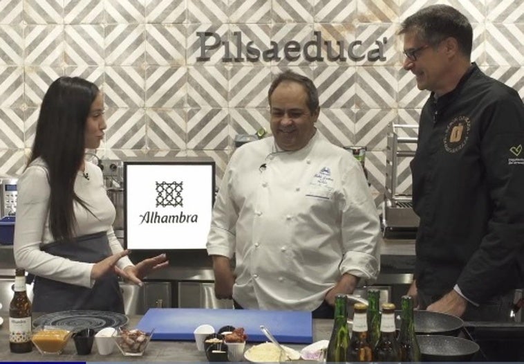 Loli Peña en su visita a Maestros Culinarios.