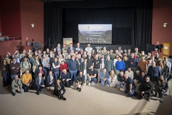 Cocineros, productores y periodistas gastronómicos en el Teatro Municipal de Agüimes.