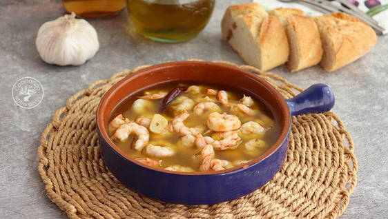 Gambas al Ron Montero de Motril de la Costa Tropical