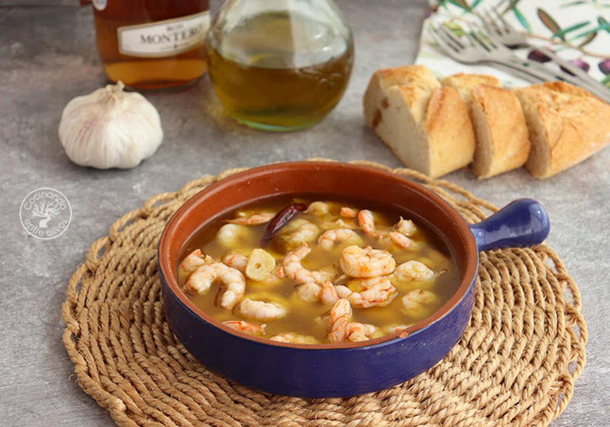 Gambas al Ron Montero de Motril de la Costa Tropical