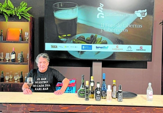 Francisco Aguilar, Carles Abellán y Sacha Hormaechea en el Foro de Tabernas de San Sebastian Gastronomika.
