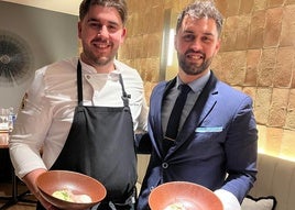 Óscar Morente y Cristian Laura, chef y jefe de sala de Asador Contrapunto.