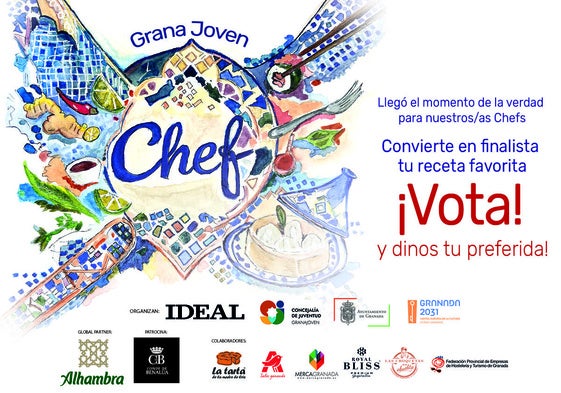 Tú decides quién llega a la final de GranaJovenChef 2026: ¡abierto el plazo de votación!