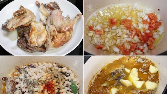 Habichuelas con perdiz