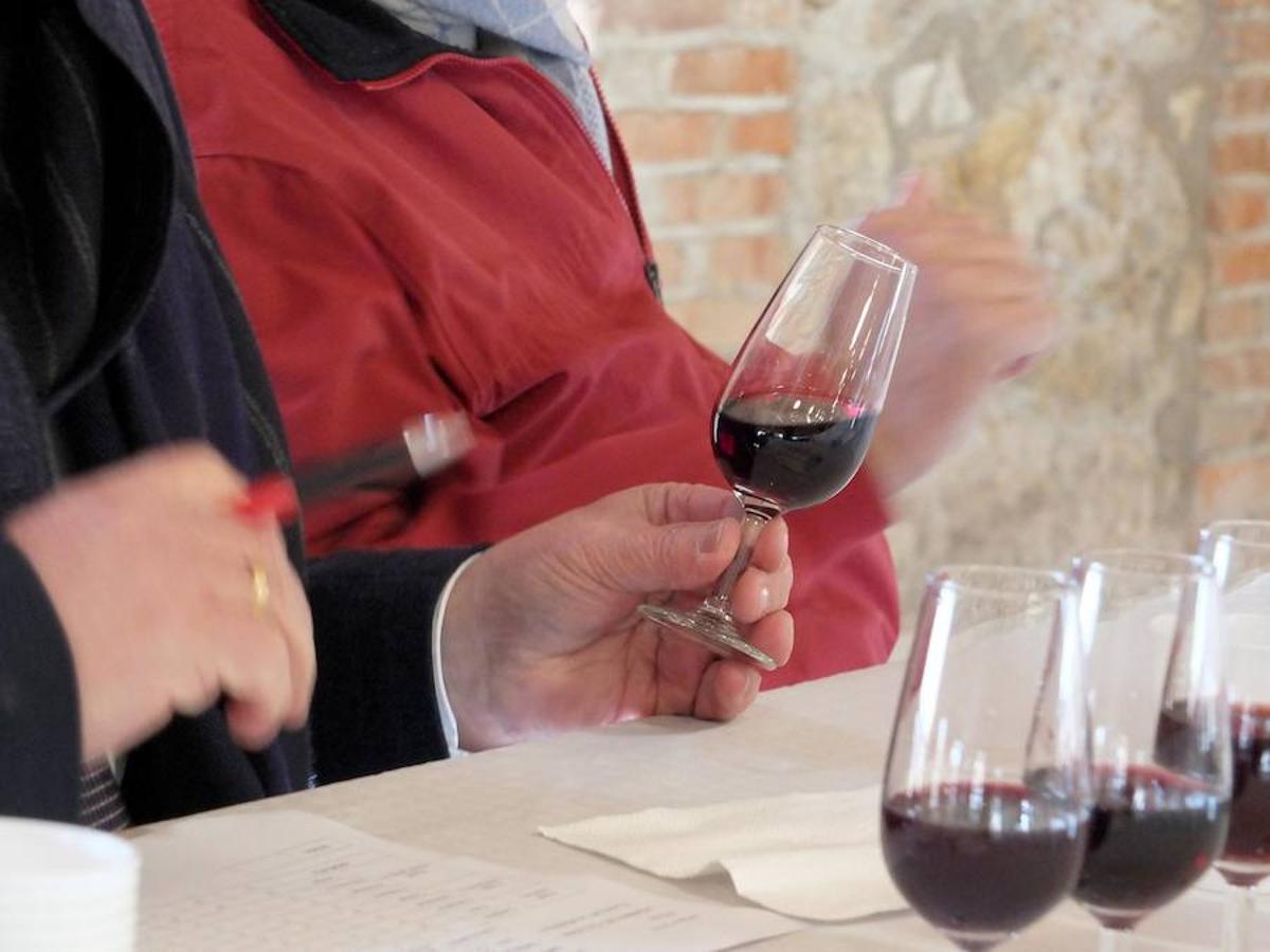 La localidad celebra una cata-concurso de vino del país entre los productores locales