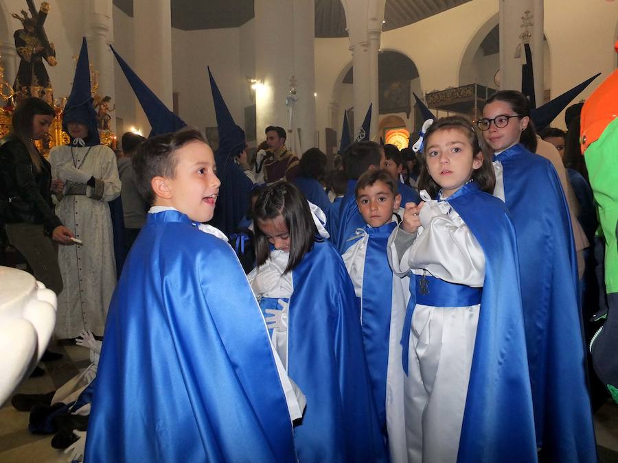 La Hermandad de las Lágrimas suspendió su estación y realizó una oración en el interior del templo.
