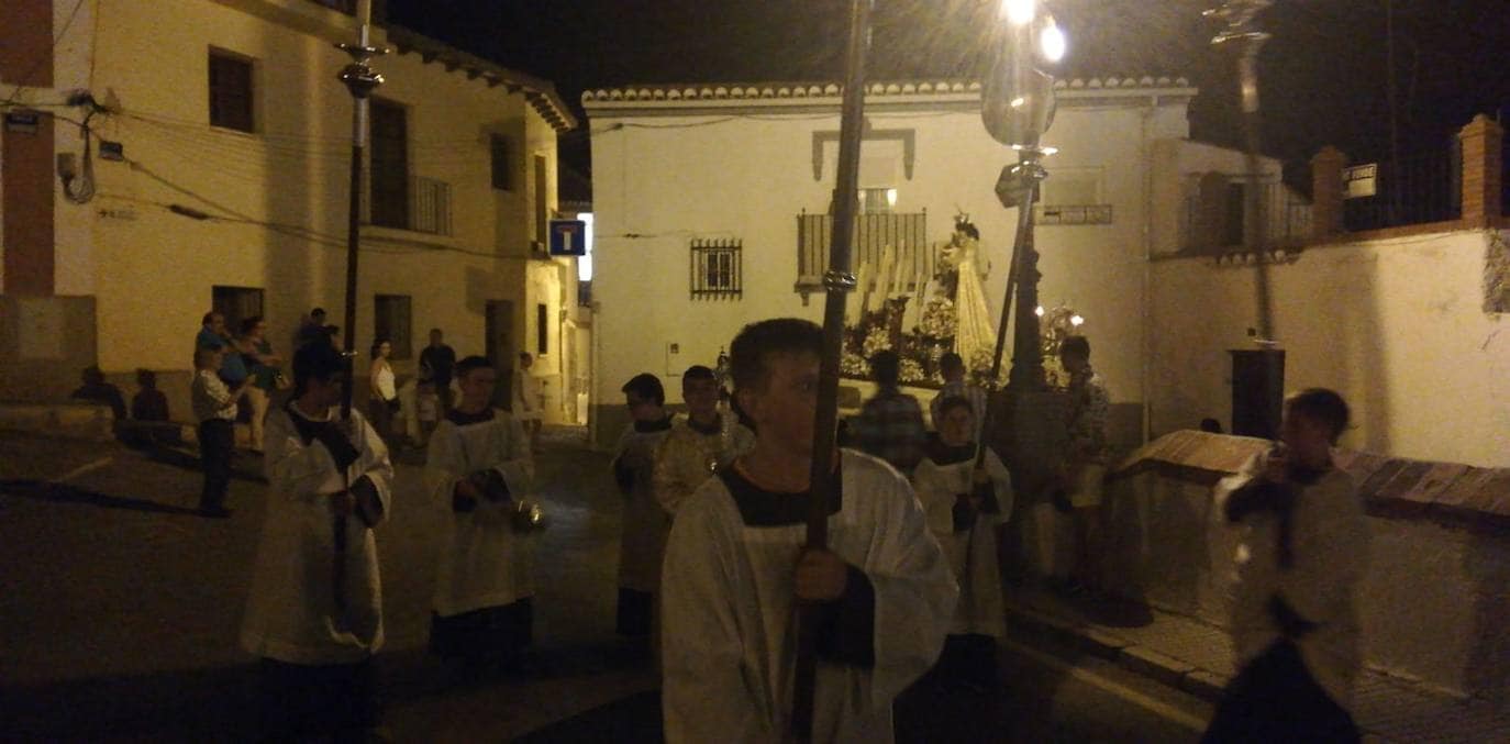 Los cultos en honor a la Virgen del Carmen culminaron el 16 de julio con la procesión por las calles de Guadix. 