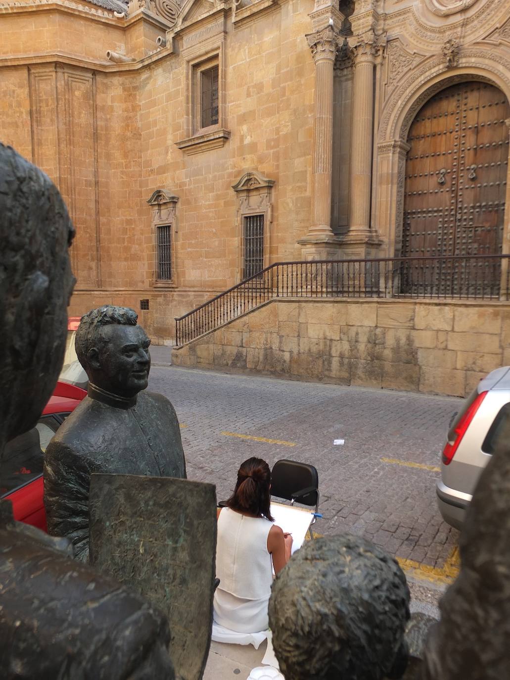 Guadix posa en una nueva edición del Certamen de Pintura Rápida