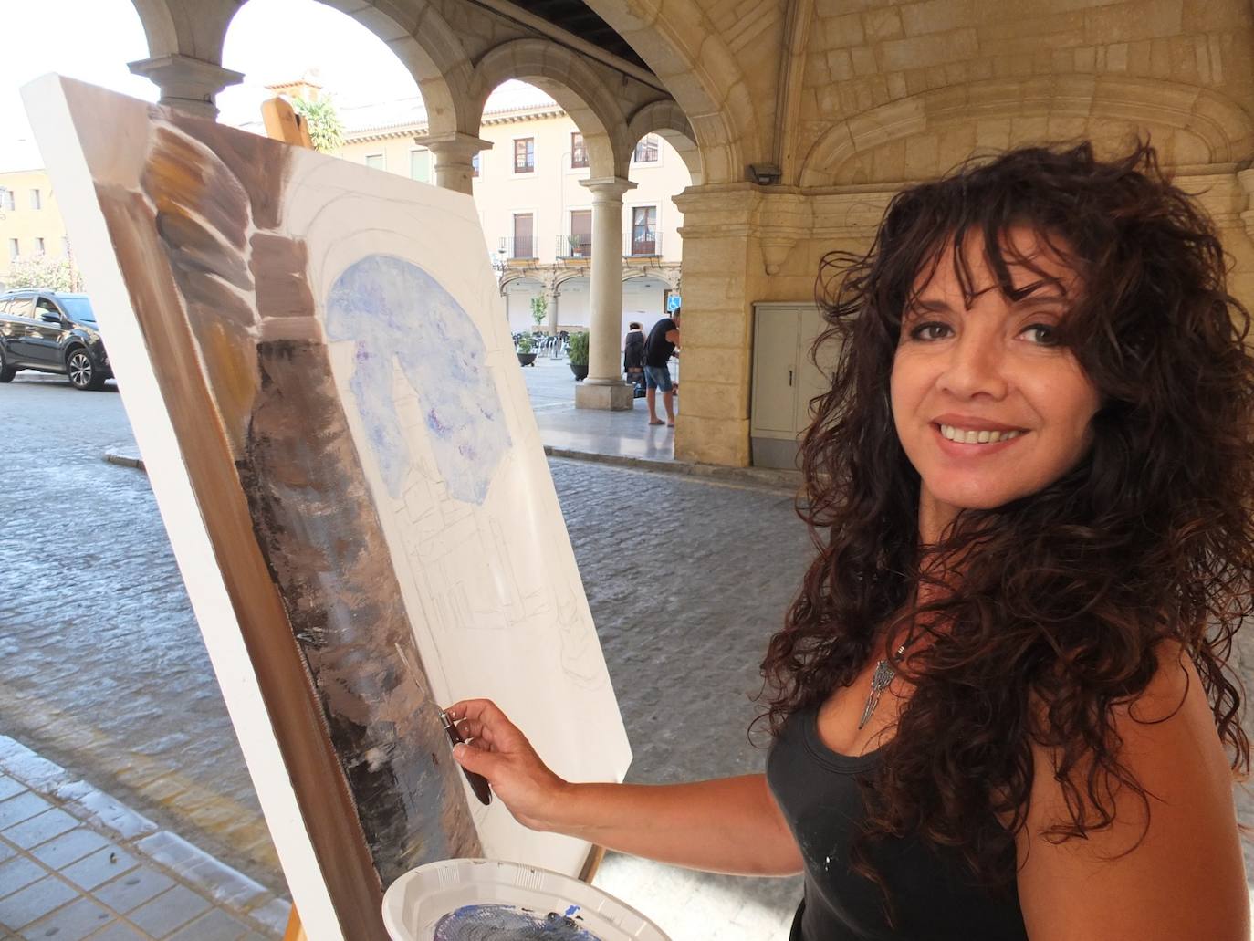 Guadix posa en una nueva edición del Certamen de Pintura Rápida