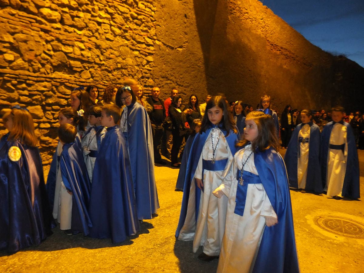 Devoción en las calles de Guadix durante el Jueves Santo