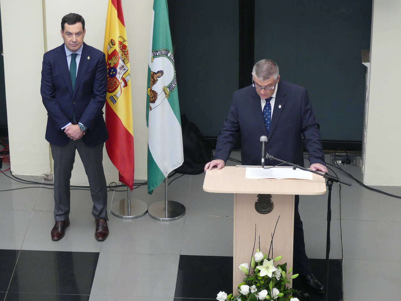 El presidente andaluz ha tendido visita este jueves a la localidad accitana