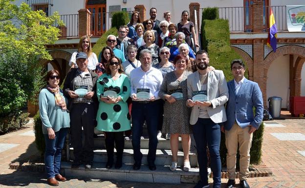 Los colectivos galardonados, en Huerta Cercada.