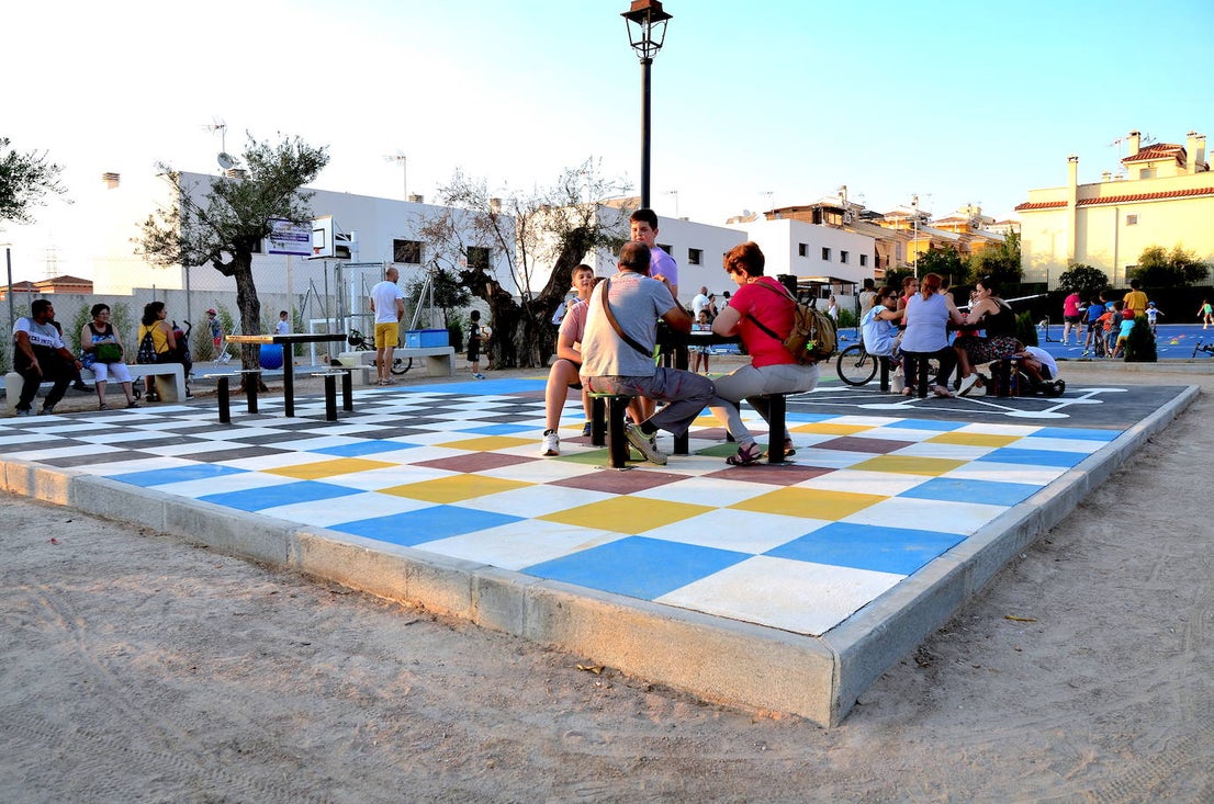 Estreno de las instalaciones del barrio de Los Rebites.