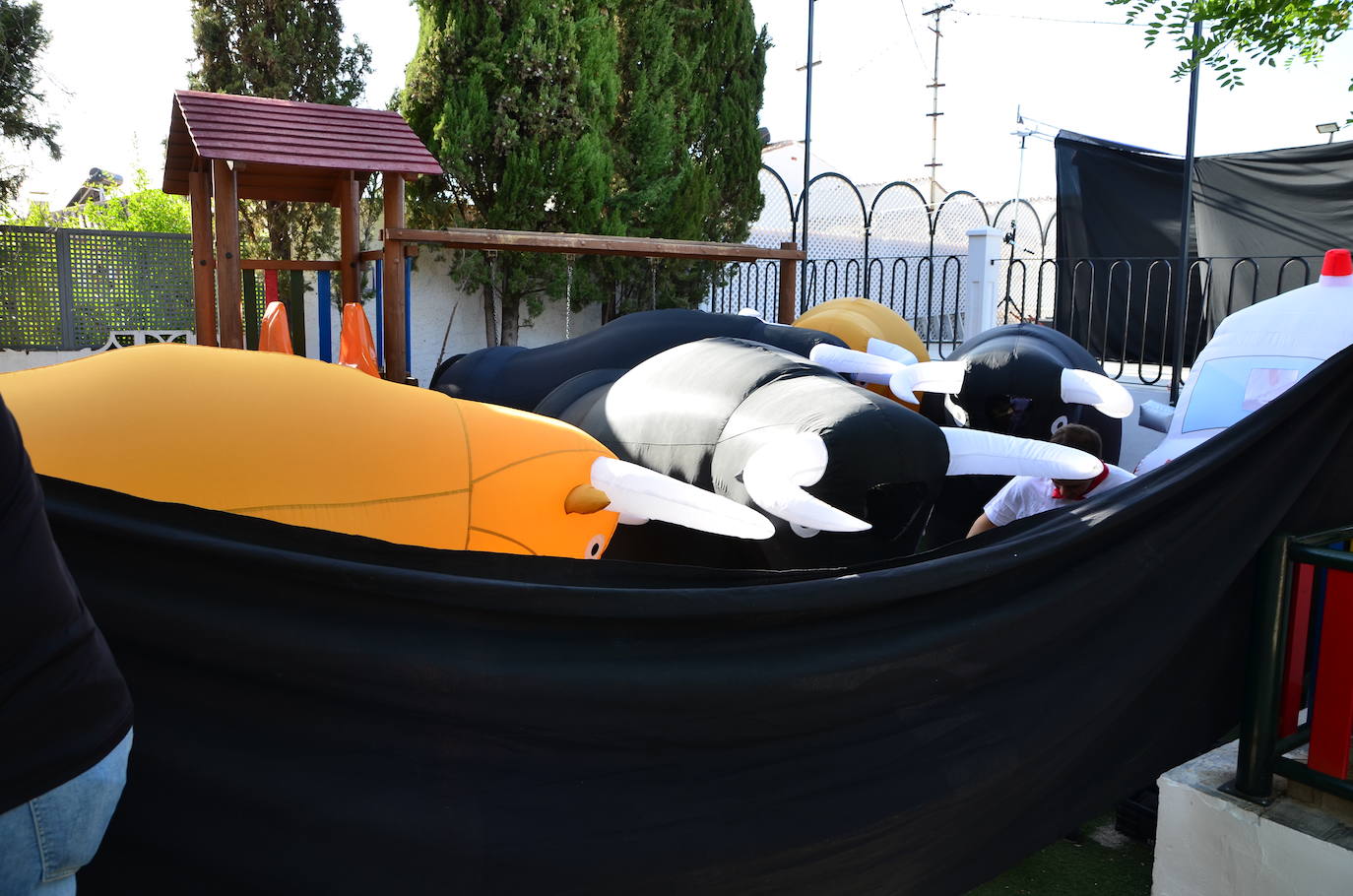 Los vecinos se volcaron en la gran novedad de las fiestas patronales de San Roque este año.