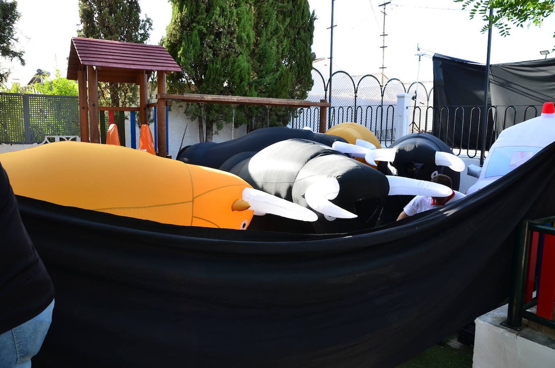Los vecinos se volcaron en la gran novedad de las fiestas patronales de San Roque este año.