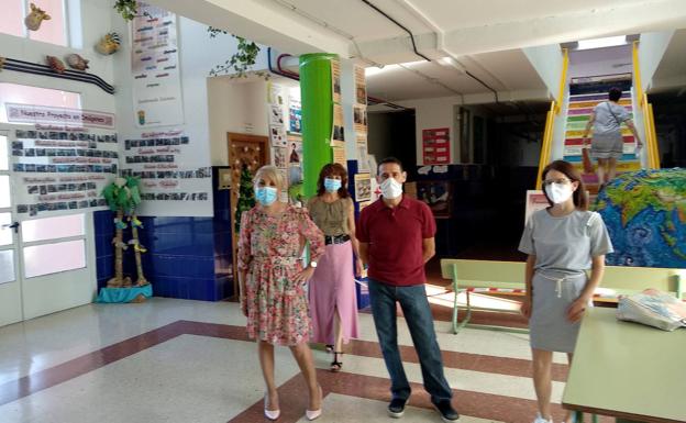 Llegada de las maestras tras los meses de trabajo telemático.