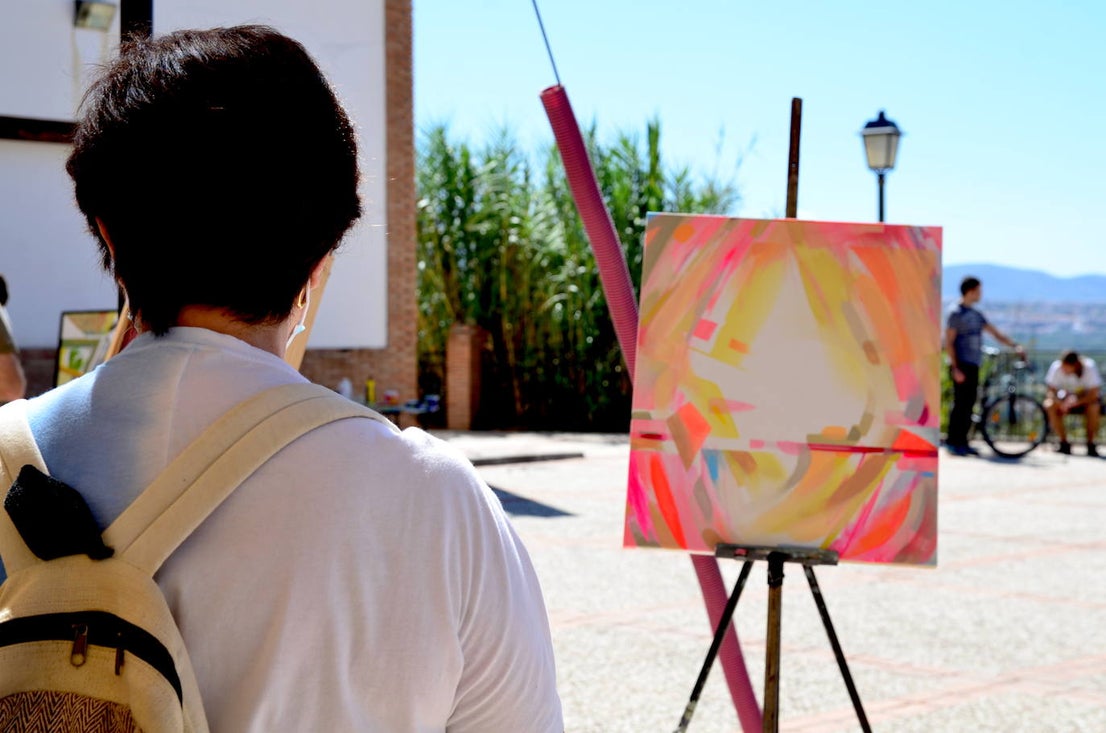 Fotos: Concurso de pintura rápida abstracta en Huétor Vega