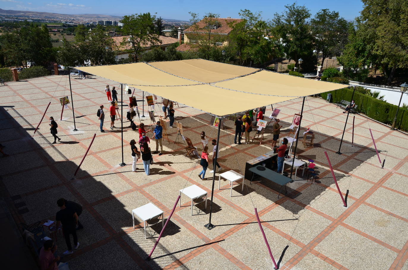 Fotos: Concurso de pintura rápida abstracta en Huétor Vega