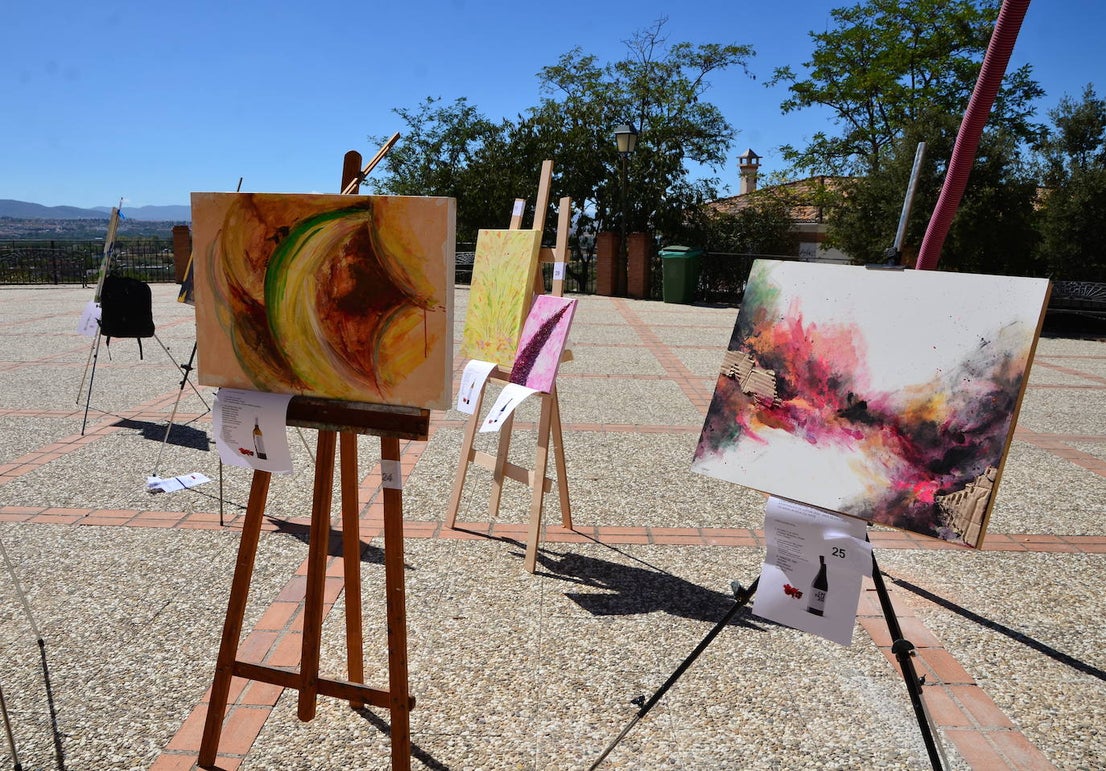 Fotos: Concurso de pintura rápida abstracta en Huétor Vega
