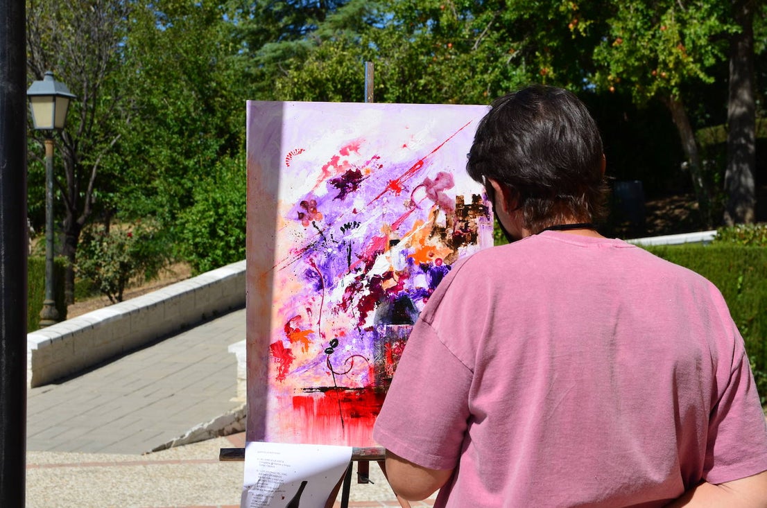 Fotos: Concurso de pintura rápida abstracta en Huétor Vega